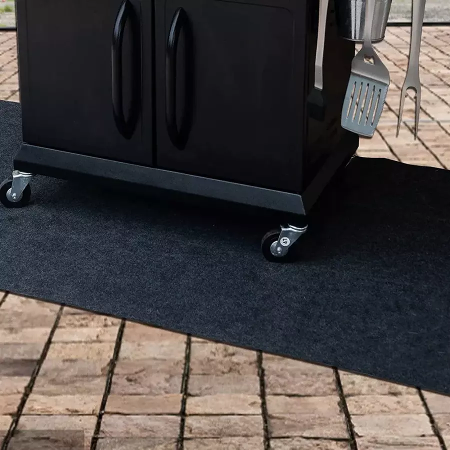 Covoraș ignifug pentru grătar 122 x 76 cm, protecție podea până la 250°C