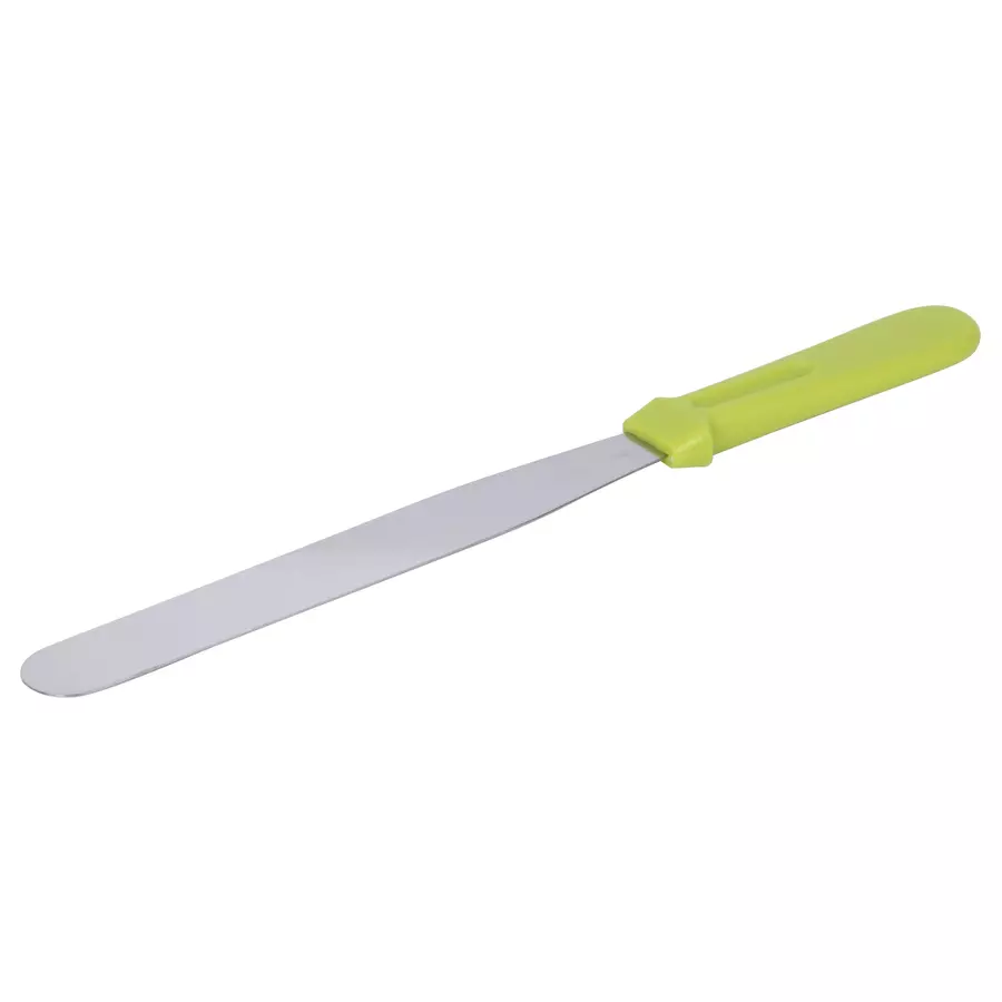 Cuțit pentru uns și patiserie din inox, 32 cm, mâner ergonomic colorat