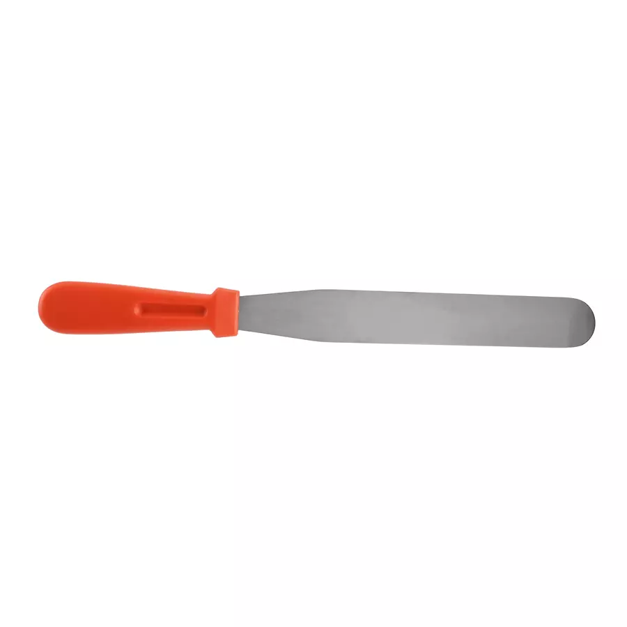 Cuțit pentru uns și patiserie din inox, 32 cm, mâner ergonomic colorat