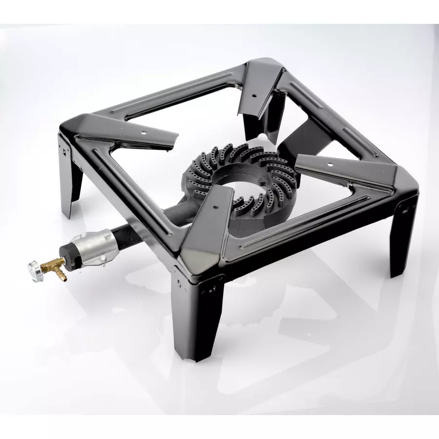 Mini arzător pe gaz 3,5 kW din oțel greu, suport stabil pentru ceaun