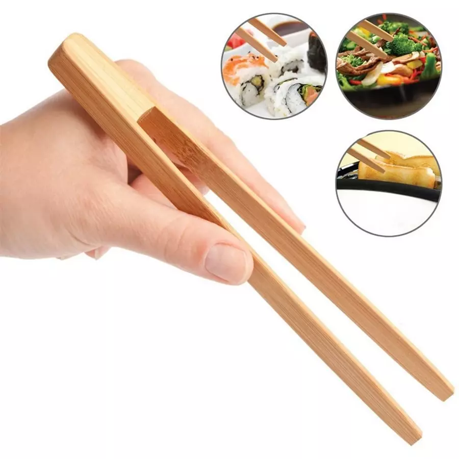 Pensetă din bambus 30 cm pentru gătit, sushi și servire, Perfect Home