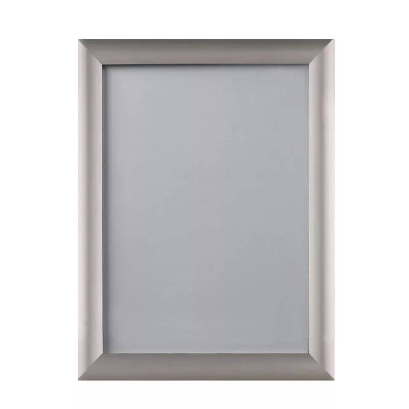 Rama click A4 din aluminiu pentru postere si afise, fixare pe perete, argintie