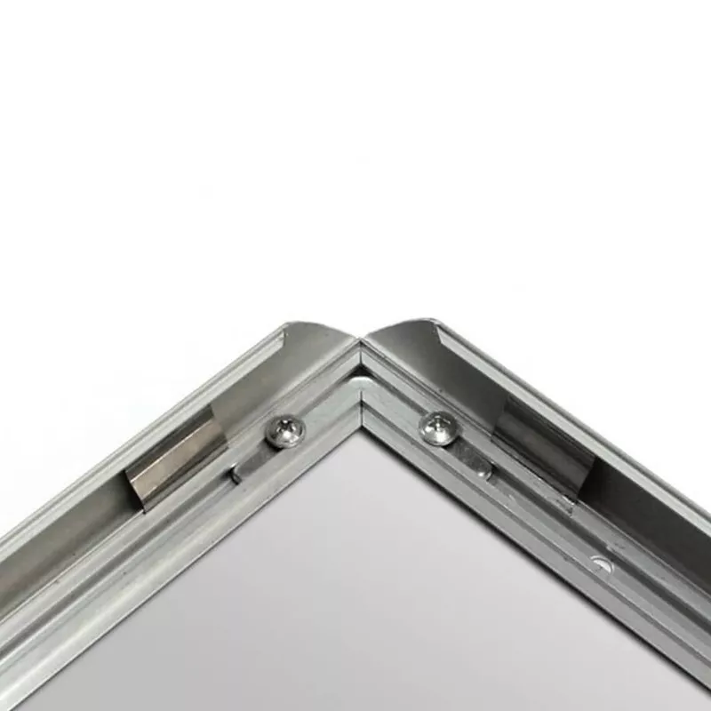 Rama click A4 din aluminiu pentru postere si afise, fixare pe perete, argintie