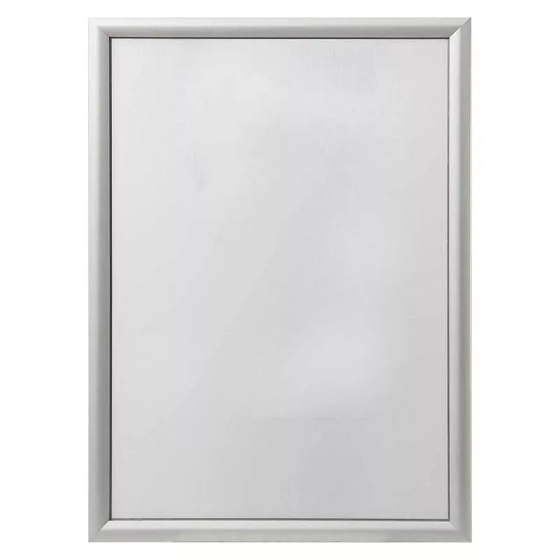 Ramă click A1 din aluminiu, argintie, pentru postere și afișe, montaj pe perete