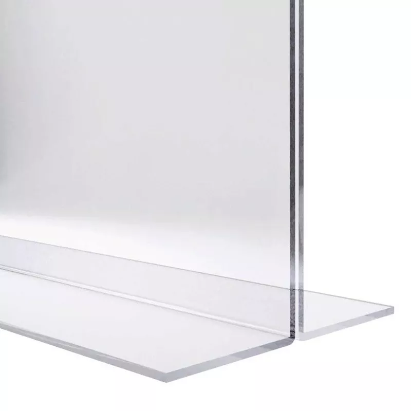 Ramă foto din plexiglas transparent, tip T, format A4 portret, pentru birou