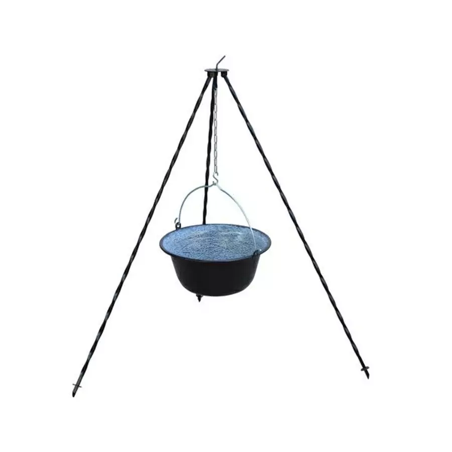 Suport trepied pentru ceaun 1 m din fier vopsit, grosime 10 mm, pliabil