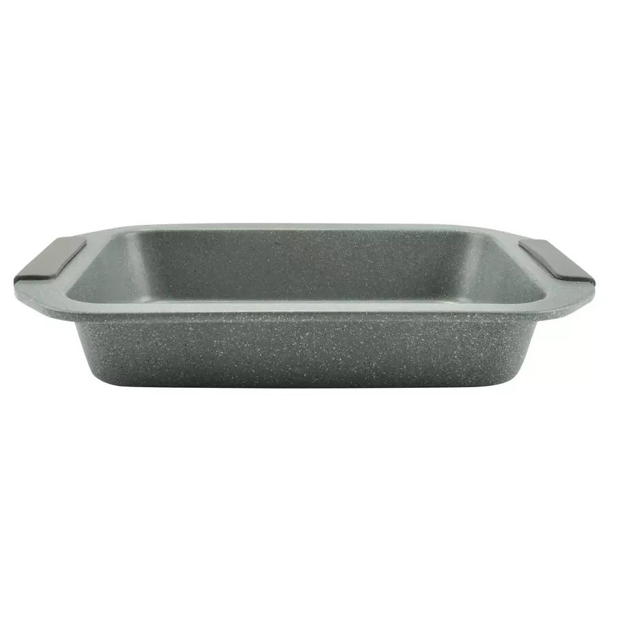 Tavă de copt antiaderentă cu mânere din silicon, 37,5 x 25 cm