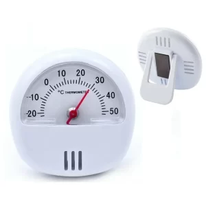 Termometru universal din plastic cu magnet și suport, 6x7 cm, multicolor