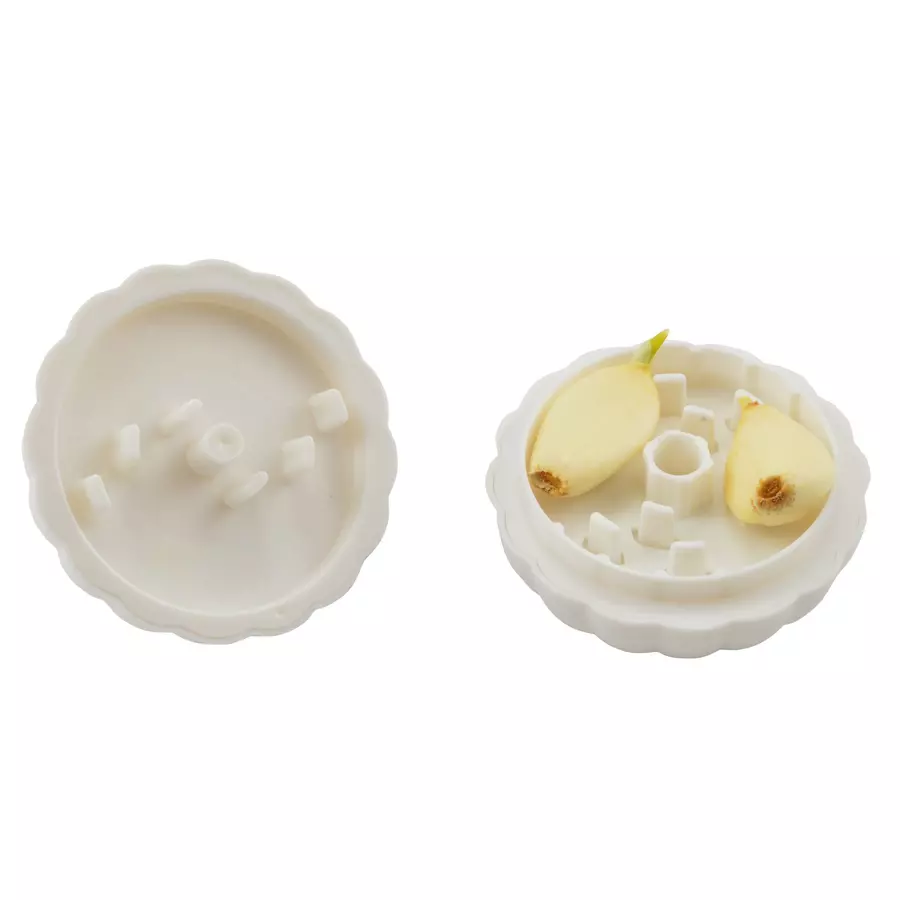 Tocător manual pentru usturoi din plastic, compact, 7,5 cm, Perfect Home