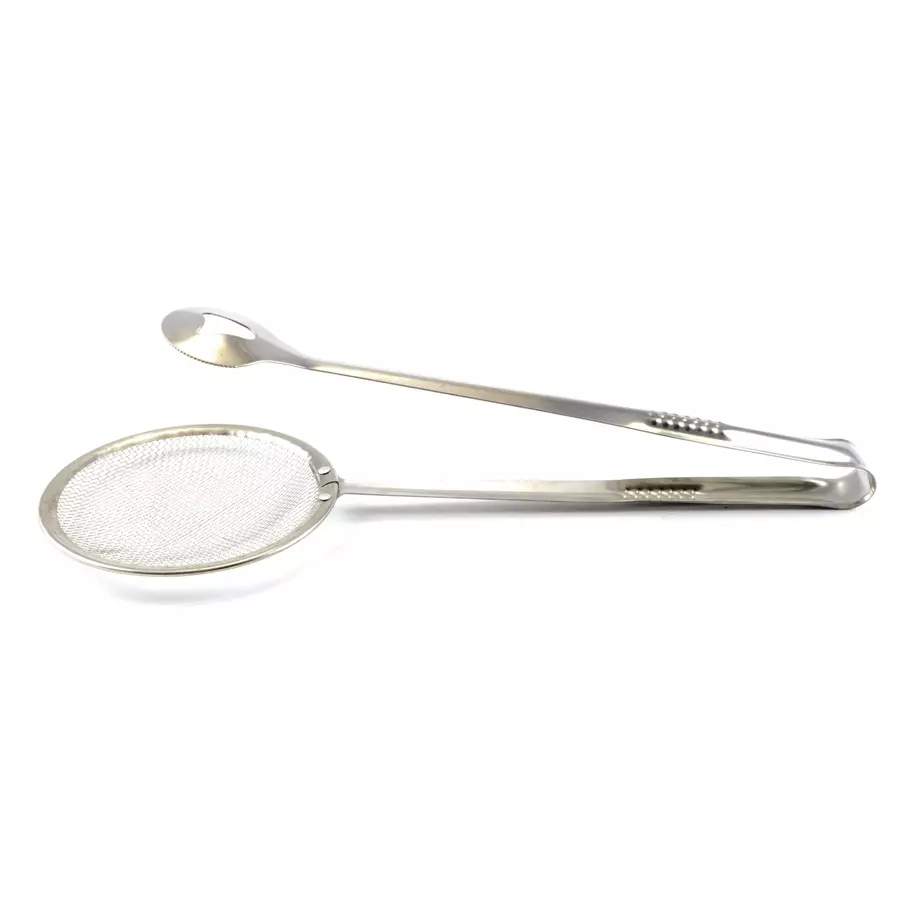 Clește strecurător pentru scos gogoși și prăjituri din ulei, 28,5 cm