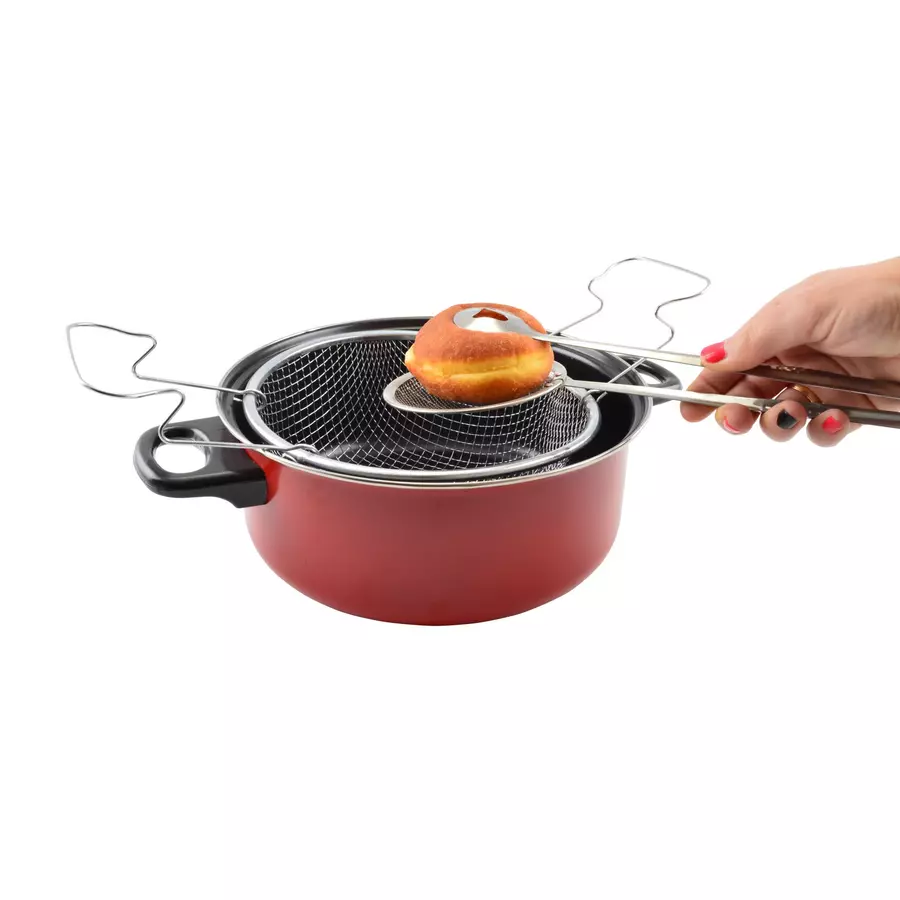 Clește strecurător pentru scos gogoși și prăjituri din ulei, 28,5 cm