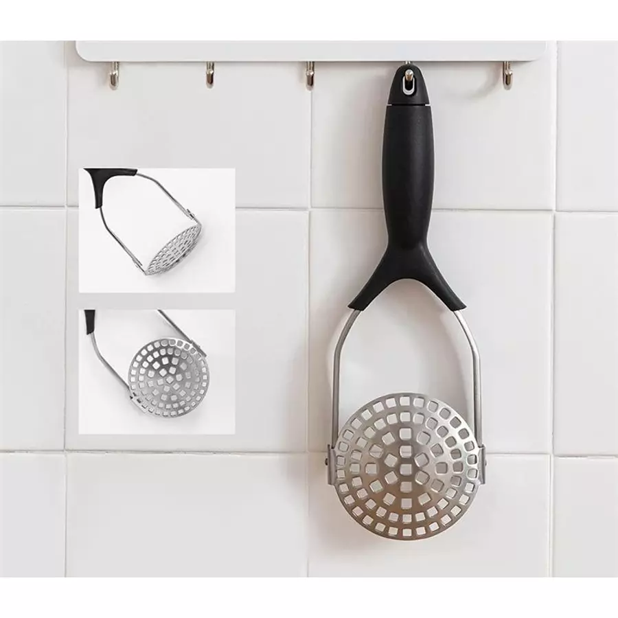 Zdrobitor pliabil pentru cartofi din inox, cu mâner ergonomic, Perfect Home