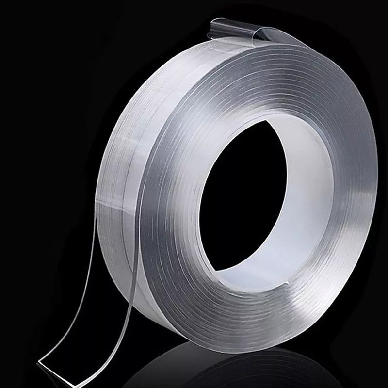 Bandă dublu adezivă Nano Tape transparentă, reutilizabilă, 30 mm x 3 m, 1 mm