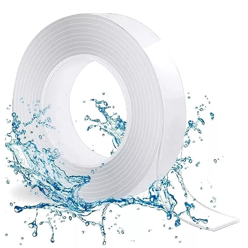 Bandă dublu adezivă Nano Tape transparentă, reutilizabilă, 30 mm x 3 m, 1 mm