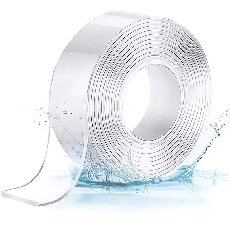 Bandă dublu adezivă Nano Tape transparentă, reutilizabilă, 30 mm x 3 m, 1 mm