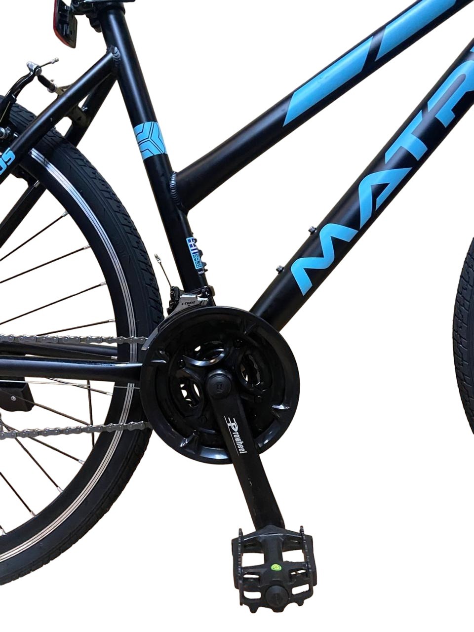 Bicicletă hibridă de damă 700C pentru oraș și munte, 21 viteze, cadru aluminiu 17