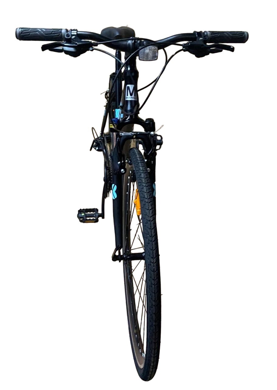 Bicicletă hibridă de damă 700C pentru oraș și munte, 21 viteze, cadru aluminiu 17