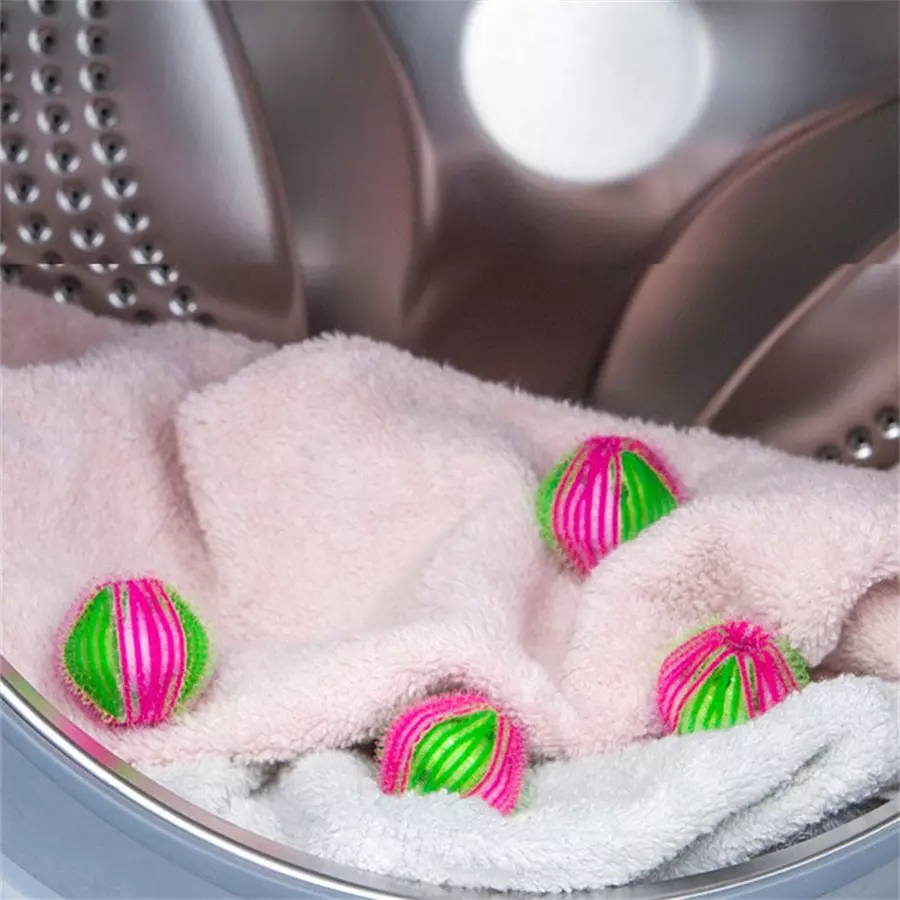 Bile anti-puf pentru mașina de spălat rufe, set 4 bucăți Perfect Home