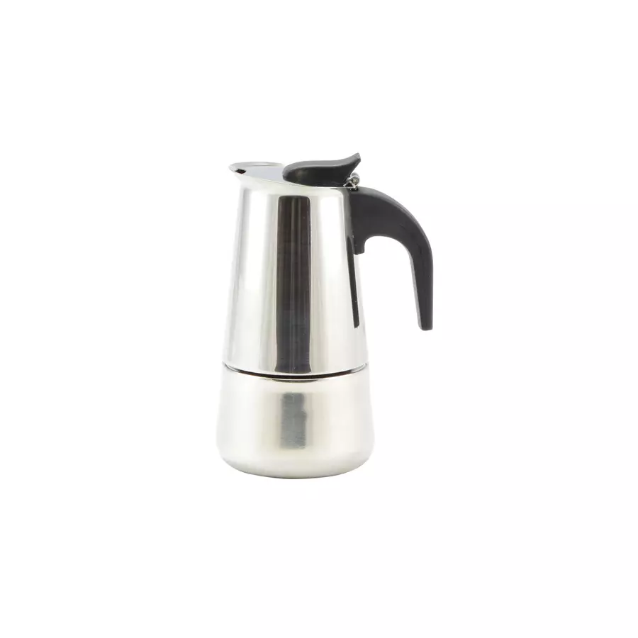Espressor manual tip moka din inox, 2 cești, compatibil plite, Perfect Home