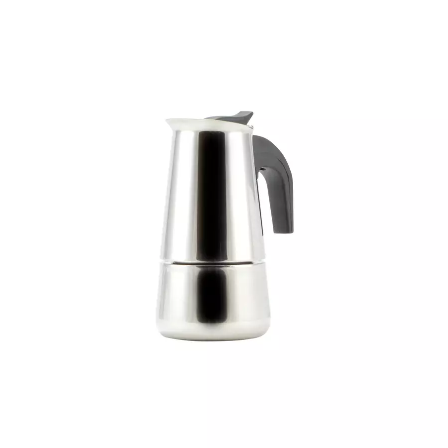 Espressor manual tip moka din inox, 2 cești, compatibil plite, Perfect Home
