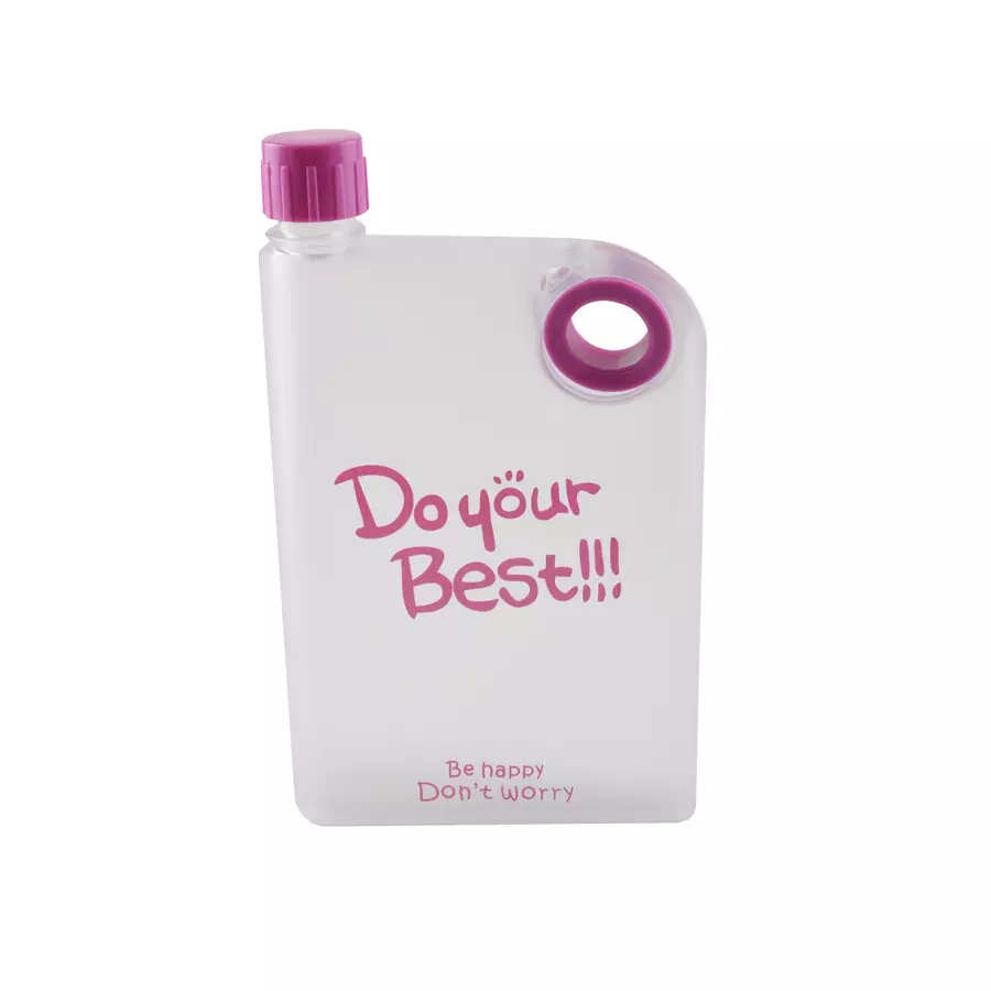 Flacon plat 380 ml pentru geanta de laptop, fara BPA, 3 culori