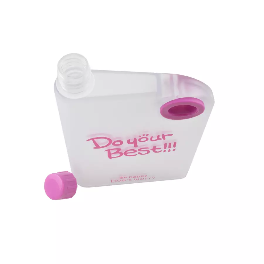 Flacon plat 380 ml pentru geanta de laptop, fara BPA, 3 culori