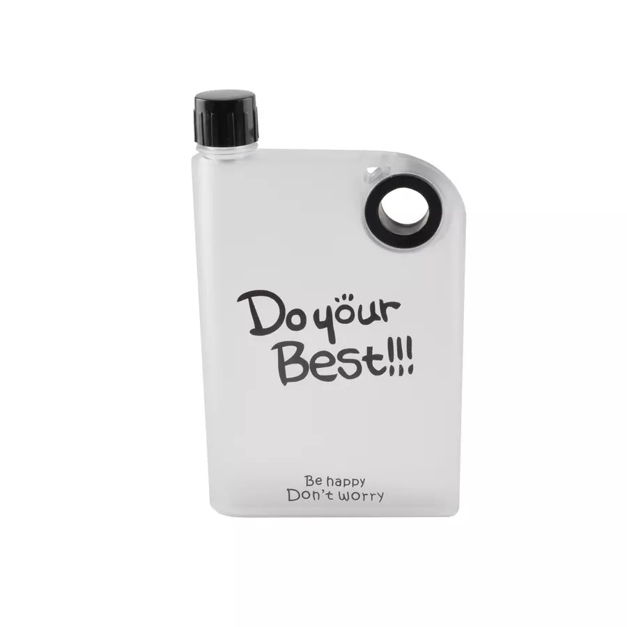 Flacon plat 380 ml pentru geanta de laptop, fara BPA, 3 culori