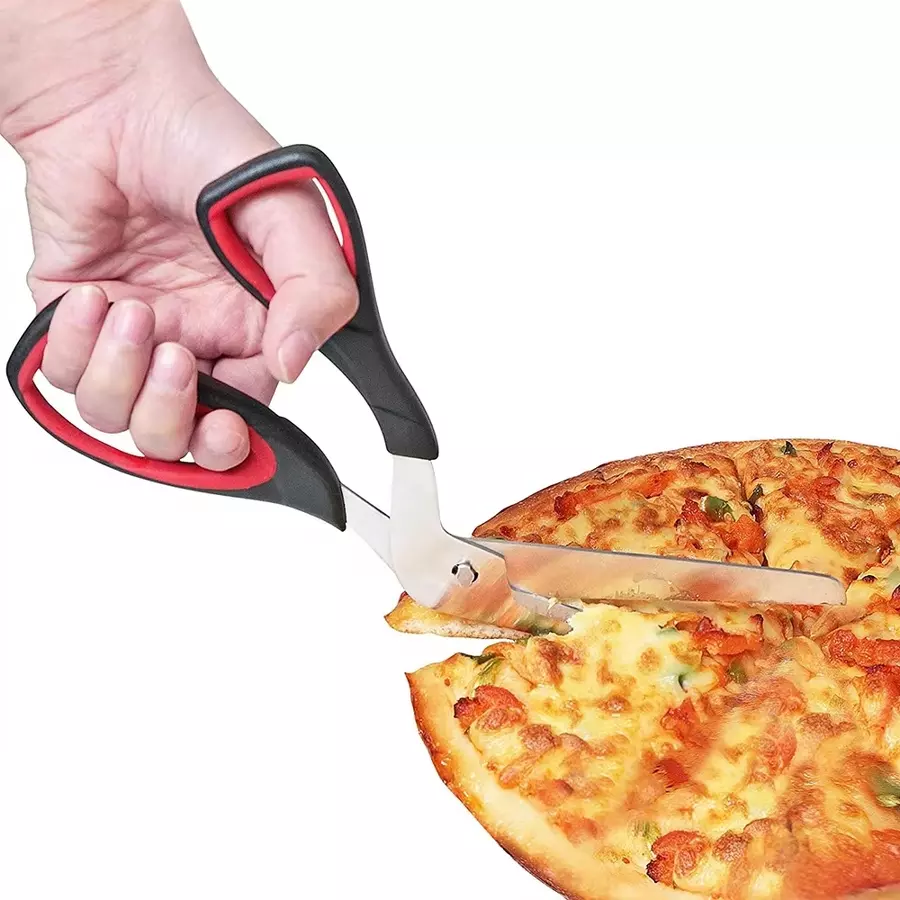 Foarfecă ergonomică pentru tăiat pizza 27 cm, lamă inox și mâner antialunecare