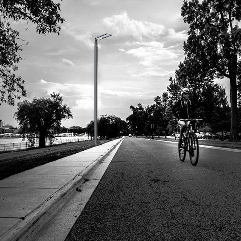 Lampă LED stradală 250W IP65, ultrasubțire, 25000–35000 lm, gri