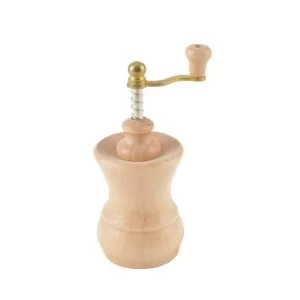 Moară mică de piper din lemn de cauciuc, cu mecanism ceramic, 12,5 cm