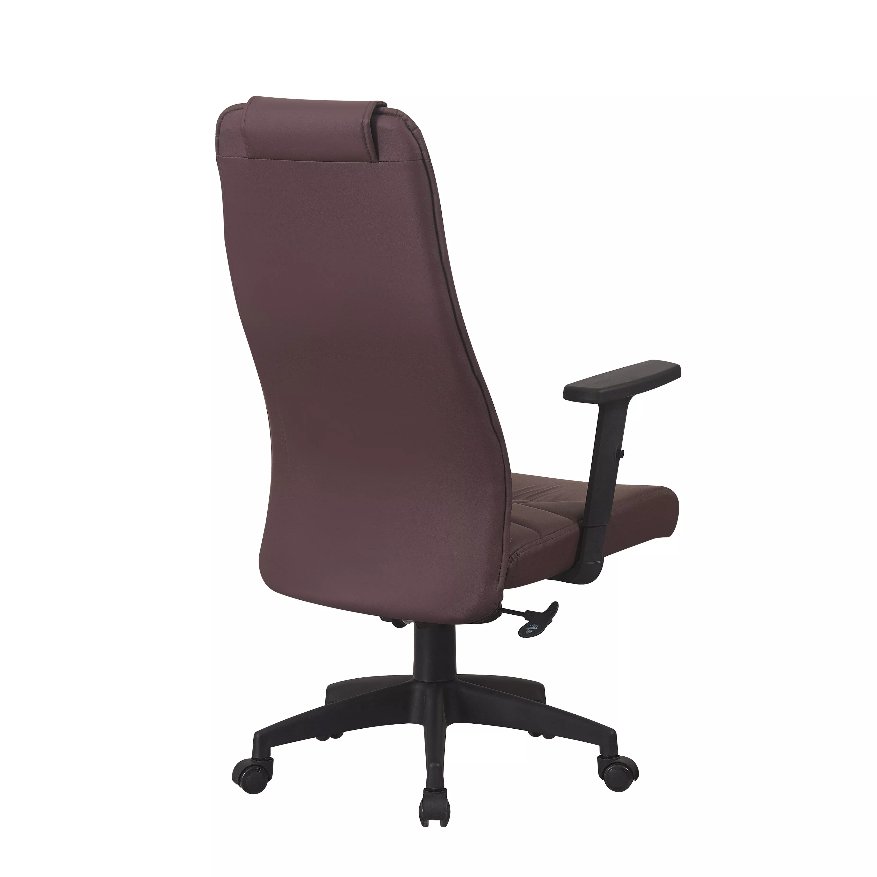 Scaun directorial ergonomic pentru birou, PVC maro, 150 kg, reglabil 116–126 cm