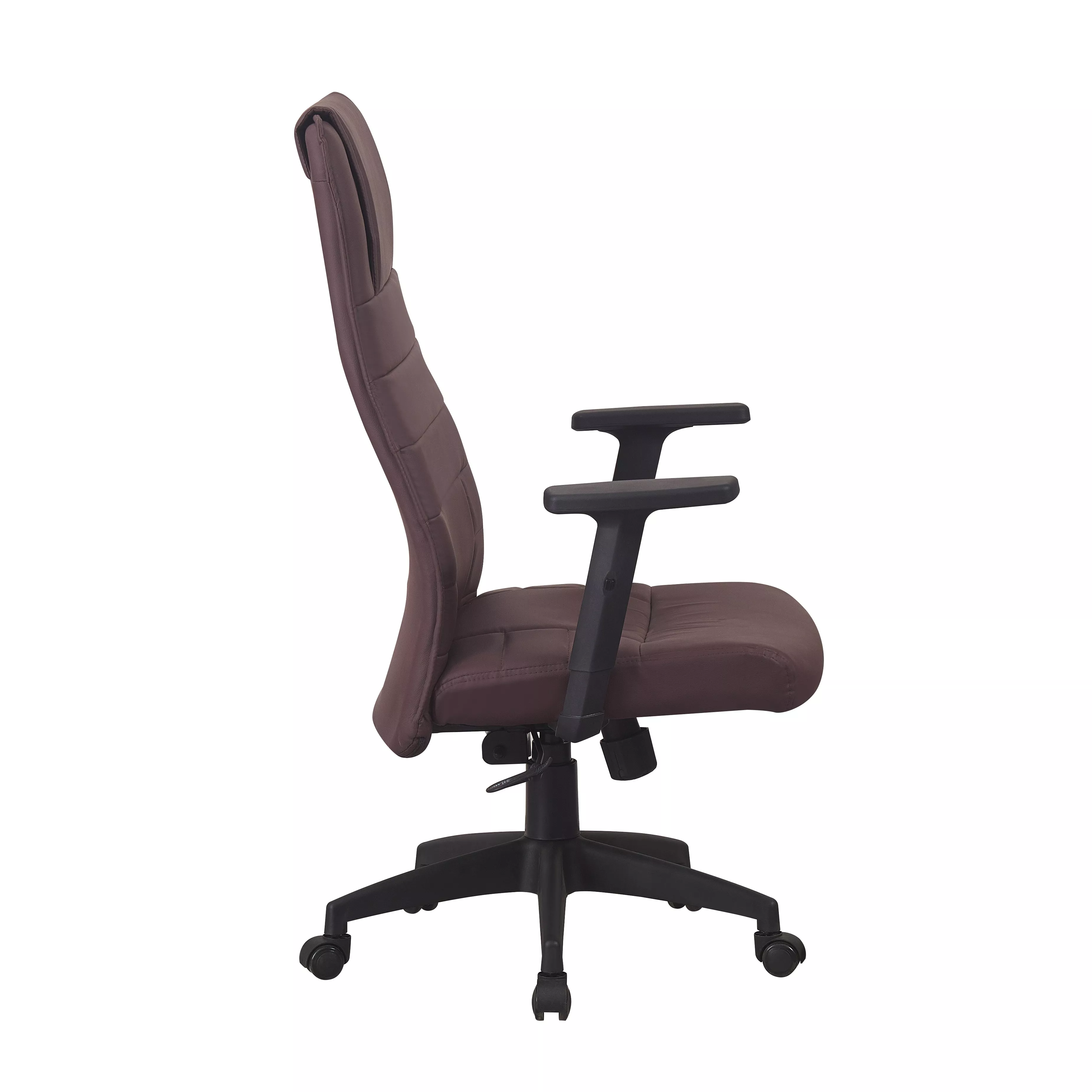 Scaun directorial ergonomic pentru birou, PVC maro, 150 kg, reglabil 116–126 cm