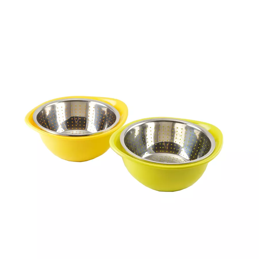 Scurgător pentru fructe și legume cu vas 2,5 L, inox, 22 cm