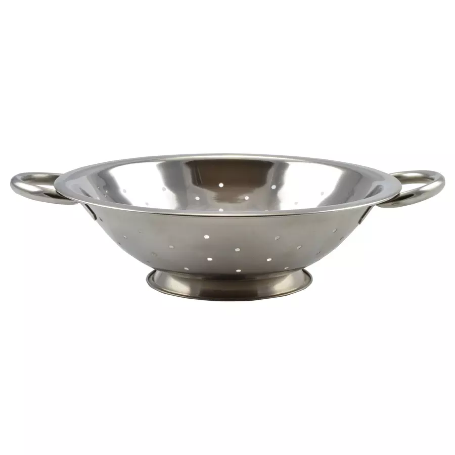 Scurgător din inox pentru fructe și legume 24 cm, cu mânere laterale