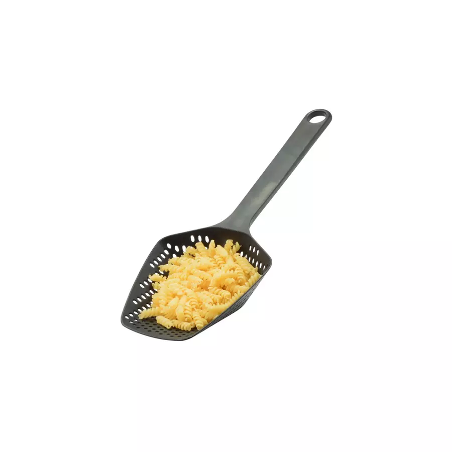 Spatulă perforată colorată pentru orez, legume și paste, 34 cm
