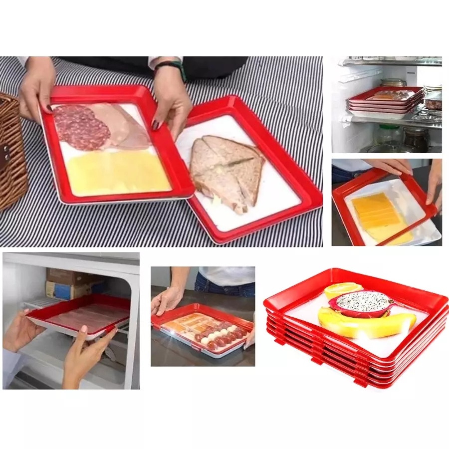 Tavă pentru păstrarea prospețimii alimentelor, 31×24 cm, Perfect Home