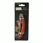 Tirbușon Dreko cu mâner din lemn, lamă zimțată și spirală din metal