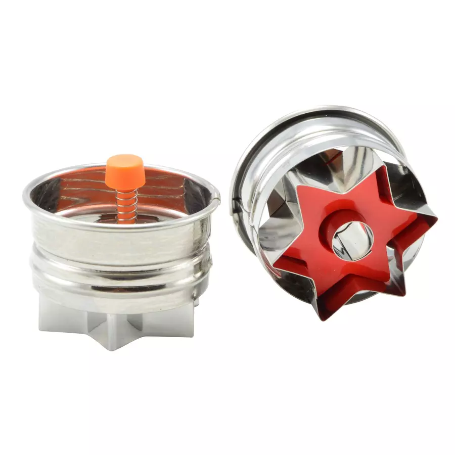 Formă de decupat biscuiți linzer stea cu arc, 5 cm, Perfect Home