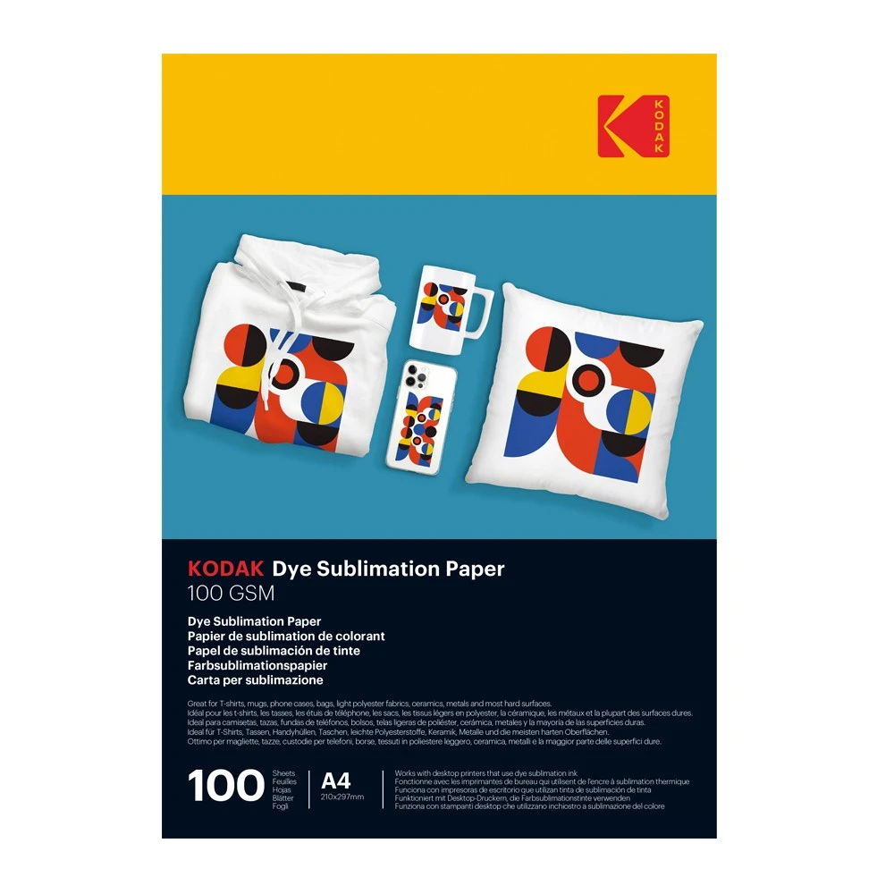 Hârtie pentru sublimare Kodak Premium A4 100 g/mp, top 100 coli