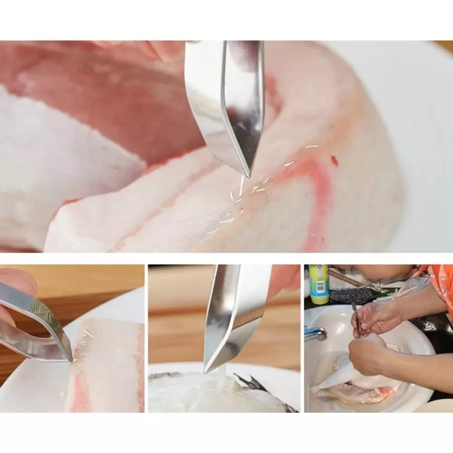 Pensetă din oțel inoxidabil pentru îndepărtarea oaselor de pește, precisă