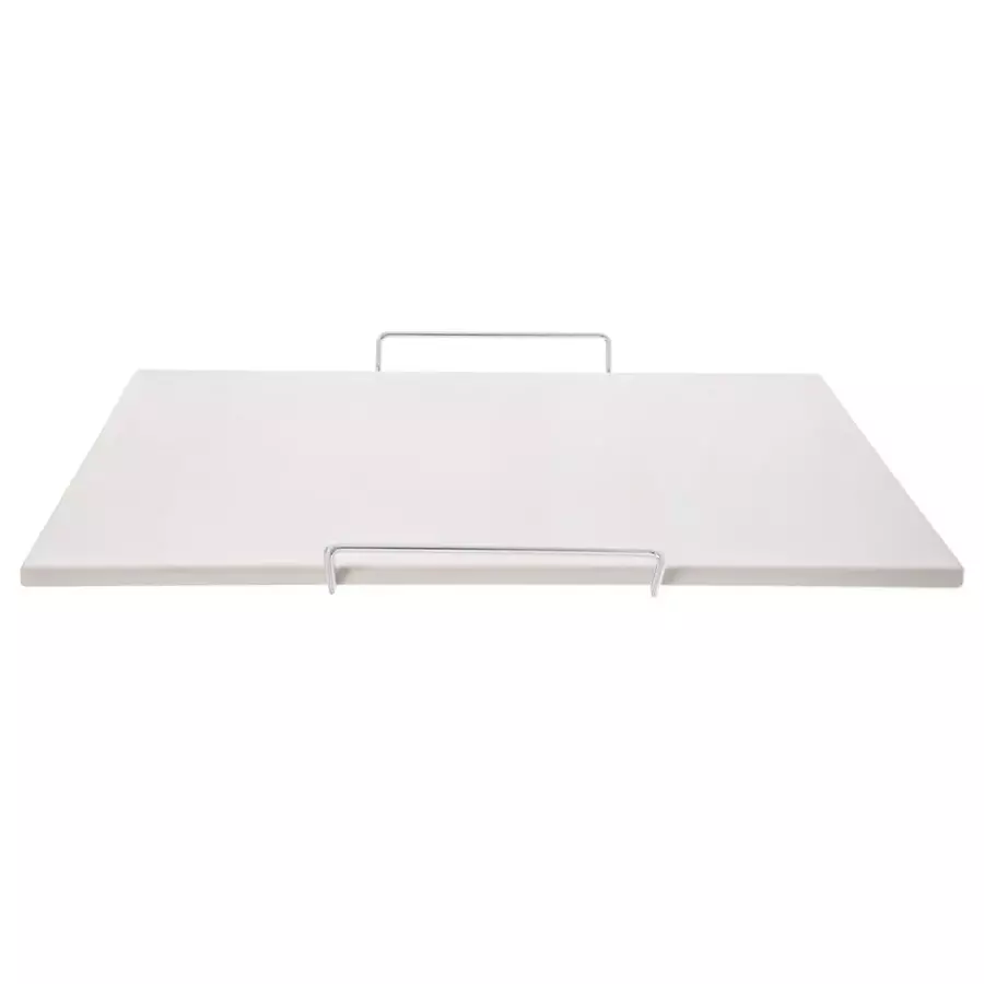 Piatră de copt Orion 44x30 cm din ceramică, cu suport metalic, pentru pizza și pâine