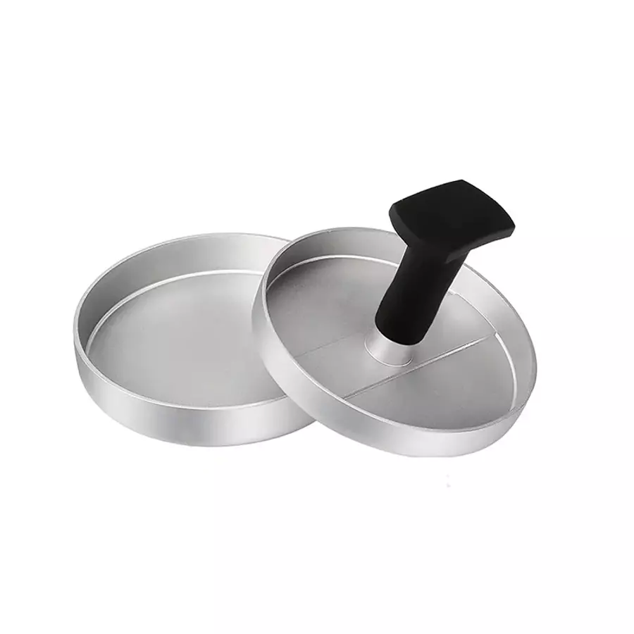 Presă pentru hamburgeri și chiftele din aluminiu, 11,8 cm, cu mâner confortabil