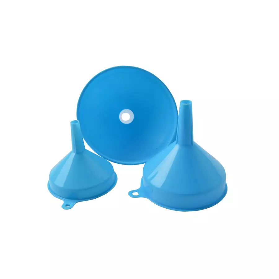Set 3 pâlnii din plastic pentru bucătărie, 3 dimensiuni, Perfect Home