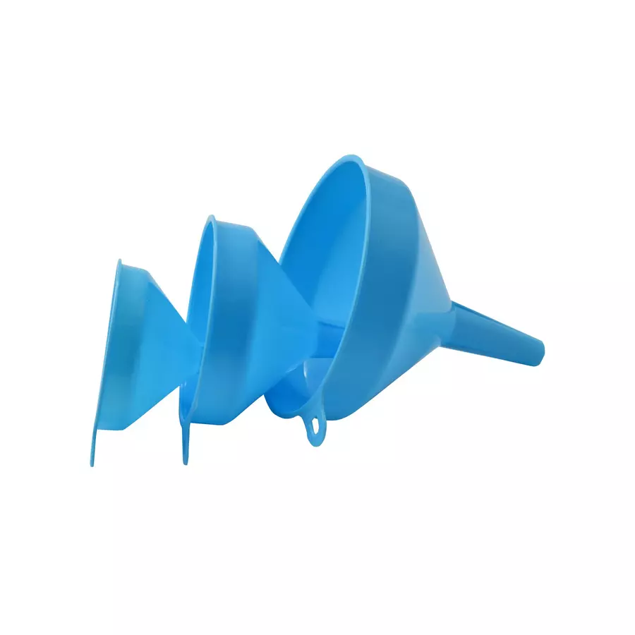Set 3 pâlnii din plastic pentru bucătărie, 3 dimensiuni, Perfect Home