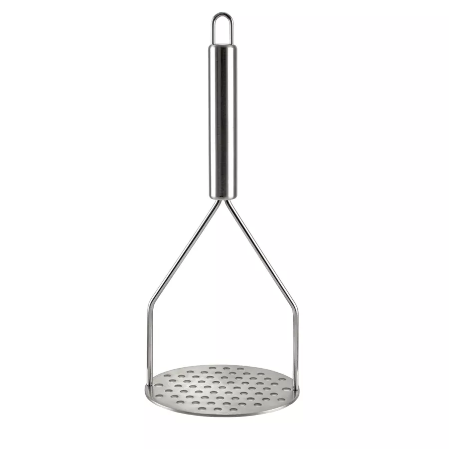 Zdrobitor de cartofi din inox, cu maner ergonomic, pentru piure fin