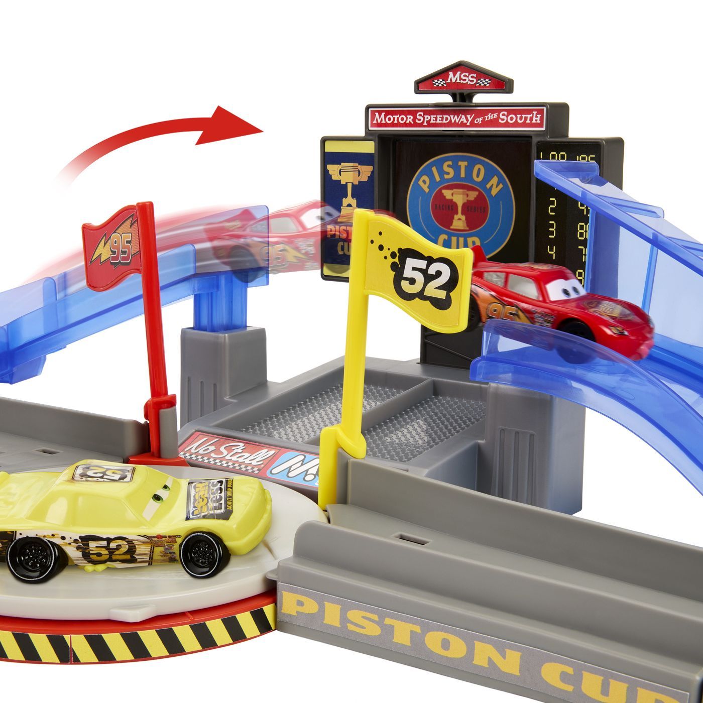 CARS SET DE JOACA PISTA DE CURSE PISTON CUP CU MASINUTA INCLUSA SuperHeroes ToysZone