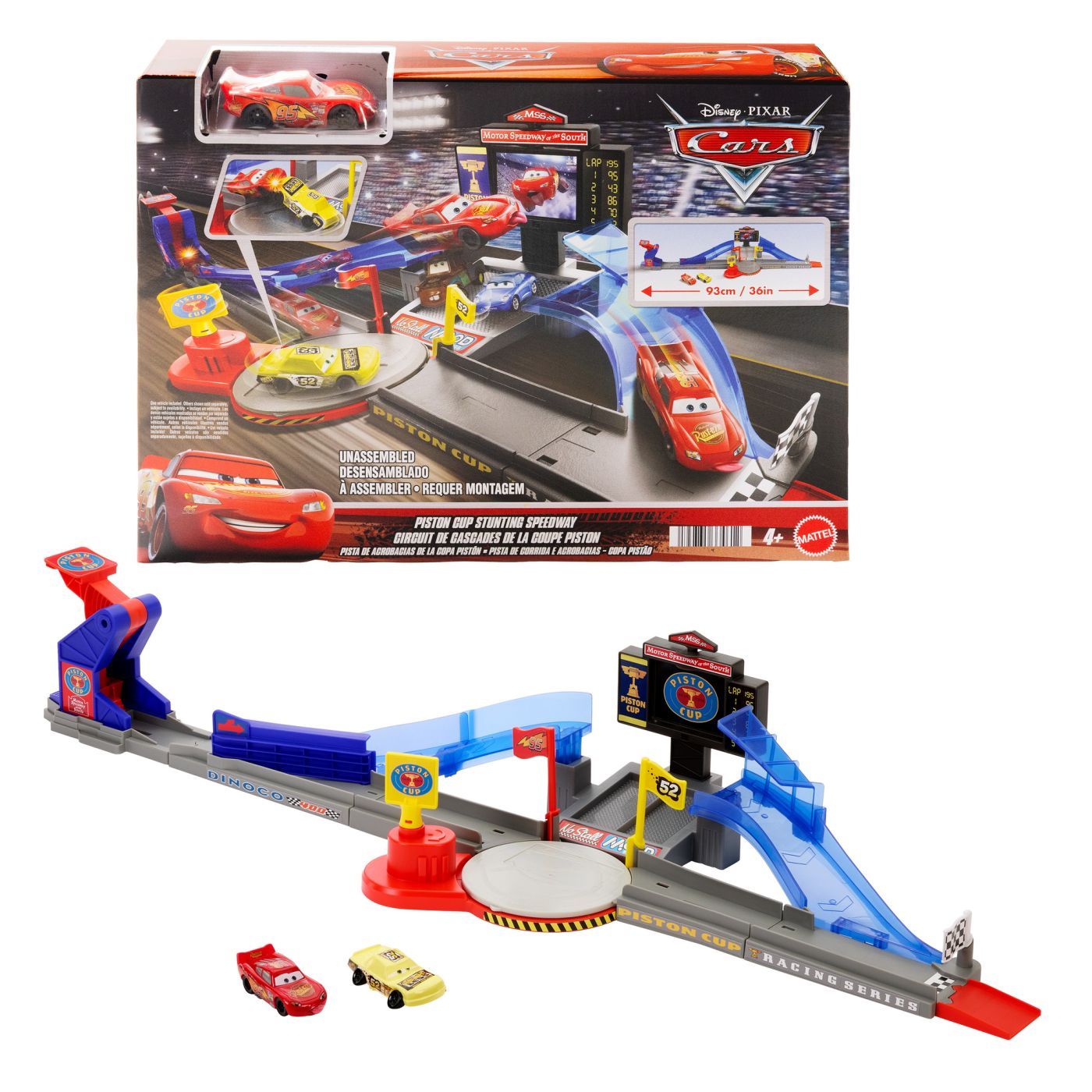 CARS SET DE JOACA PISTA DE CURSE PISTON CUP CU MASINUTA INCLUSA SuperHeroes ToysZone