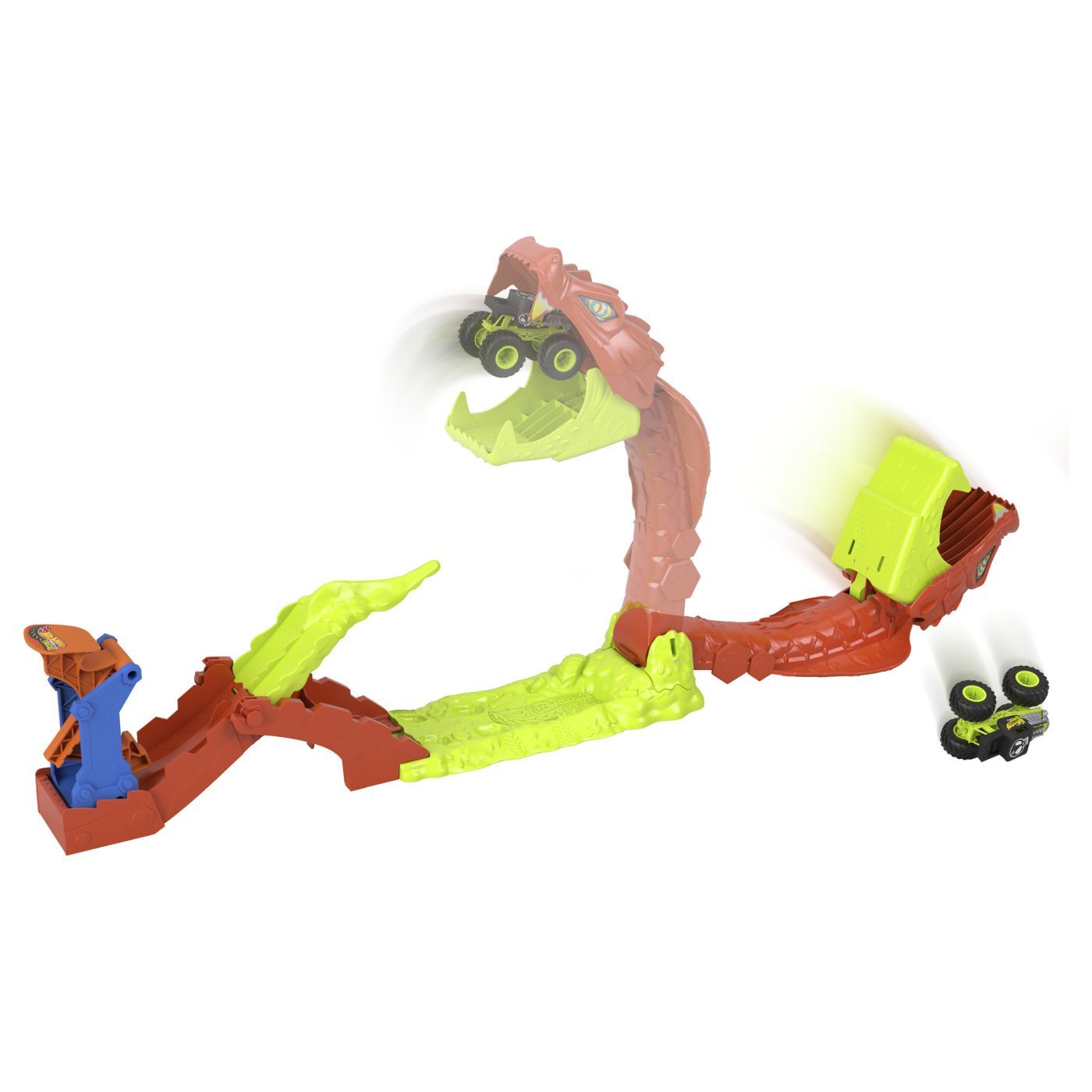 HOT WHEELS MONSTER TRUCK SET DE JOACA PISTA INVINGE SARPELE URIAS CU MASINUTA BONE SHAKER INCLUSA SuperHeroes ToysZone