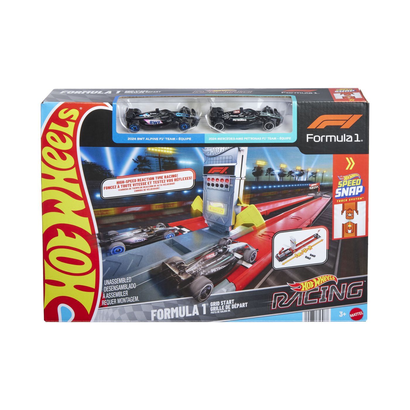 HOT WHEELS RACING CIRCUIT DE CURSE GRID START FORMULA 1 CU 2 MASINUTE INCLUSE SuperHeroes ToysZone
