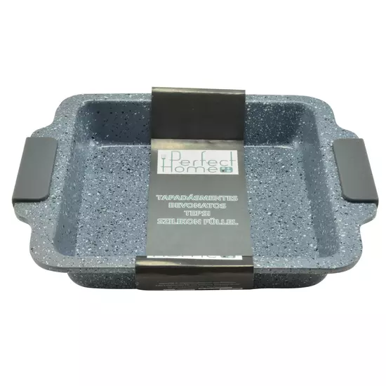 Tavă pentru cuptor antiderapantă cu mânere din silicon, 27 x 22,5 cm